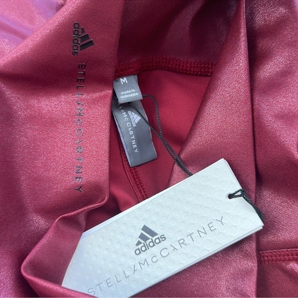 🆕 STELLA MCCARTNEY ADIDAS SHINY CYCLING TIGHTS size medium - Picture 6 of 6